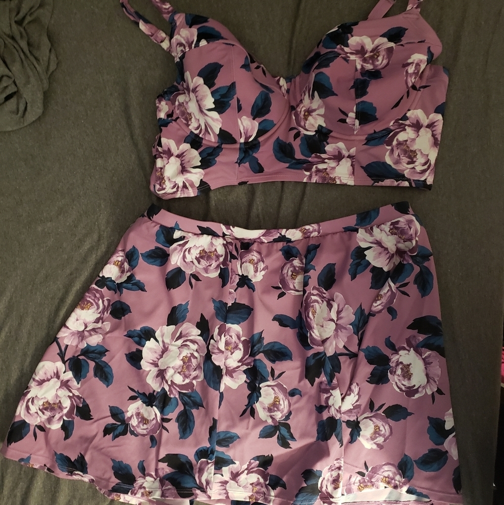 Torrid two piece plus size swim suit